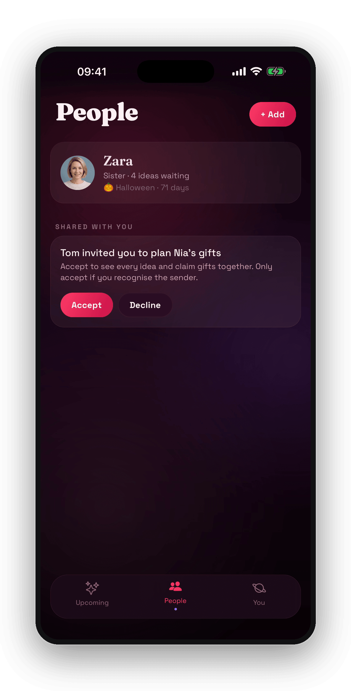 Gift It: It arrives on their phone as a question