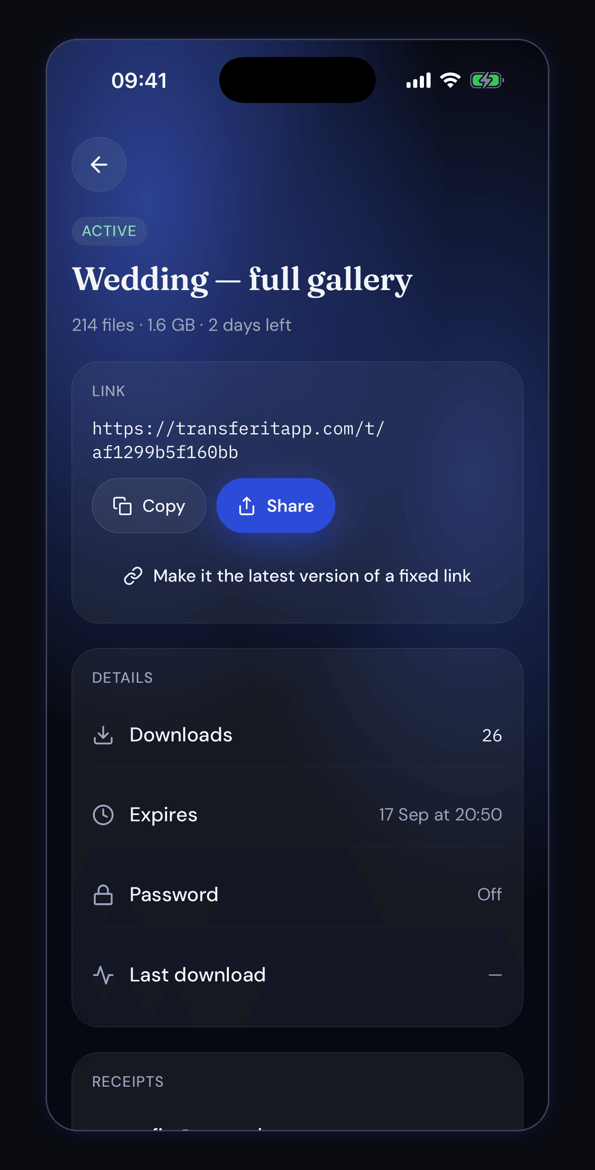 Transferit: The link, and what has happened to it